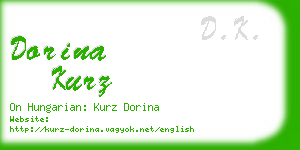 dorina kurz business card